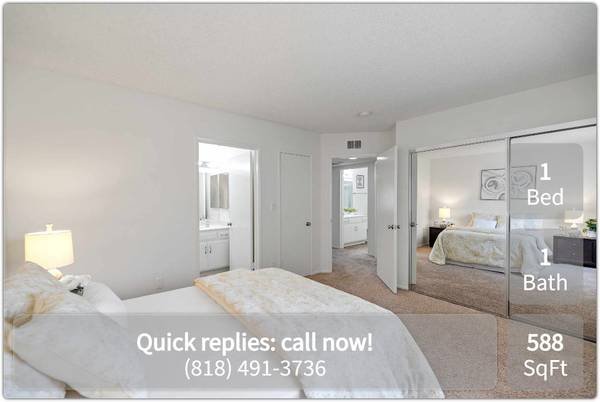 $1,842 / 1br - 588ft2 - Exceptional Living, Timeless Charm: 1-Bedroom, 1-Bath, 588 Sq Ft. (Northridge - Close to Northridge Fashion Mall)s
