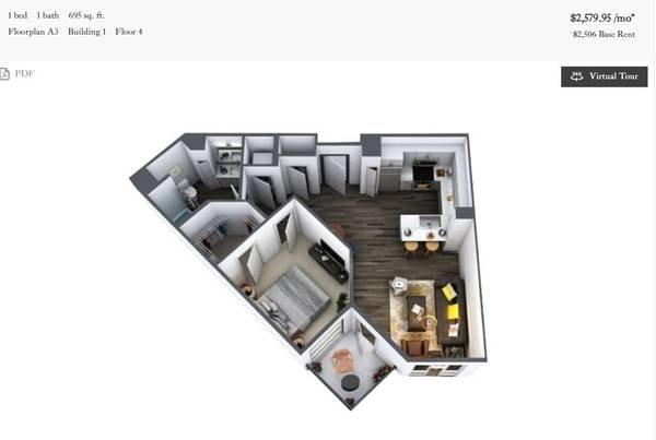 $2,200 / 1br - 800ft2 - Downtown Luxury 1-Bedroom Sublet or Lease Takeover (LOS ANGELES)s