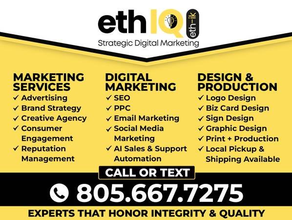 Professional Website Developer and Digital Marketing Expert with 20 Years Experience and Guaranteed Results at 805-667-7275s