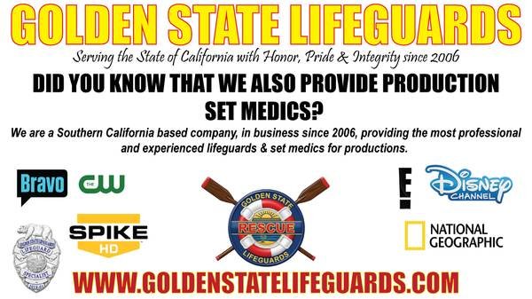 Production Set Medics, Safety Coordinators, and Lifeguards (Southern California) Production Set Medics, Safety Coordinators, and Lifeguards (Southern California)