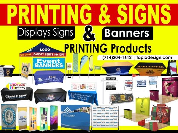 Event Printing Services: Banners, Step and Repeat, Canopy, Table Covers, Signs, and Fabric in Anaheim Event Printing Services: Banners, Step and Repeat, Canopy, Table Covers, Signs, and Fabric in Anaheim