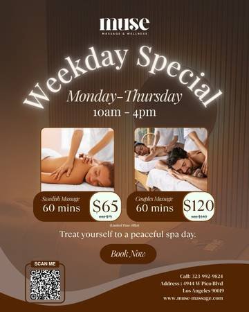 Massage at Muse Massage & Wellness Mid-City Massage at Muse Massage & Wellness Mid-City