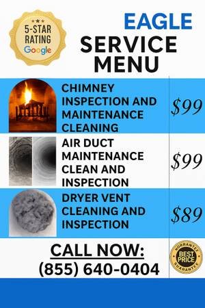 Chimney, Air Duct, and Dryer Vent Cleaning – Call (855) 640-0404 (Los Angeles) Chimney, Air Duct, and Dryer Vent Cleaning – Call (855) 640-0404 (Los Angeles)