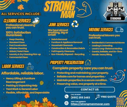 We Offer Last-Minute Moving, Labor, Junk Removal, and Cleaning (SF Valley and All Surrounding Areas) We Offer Last-Minute Moving, Labor, Junk Removal, and Cleaning (SF Valley and All Surrounding Areas)