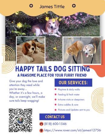 Dog Night Boarding - Day Care - Walking - Drop-In Visit (Duarte) Dog Night Boarding - Day Care - Walking - Drop-In Visit (Duarte)