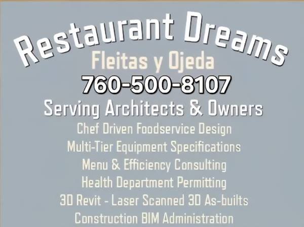 Restaurant Design and Permitting Services (Burbank) Restaurant Design and Permitting Services (Burbank)