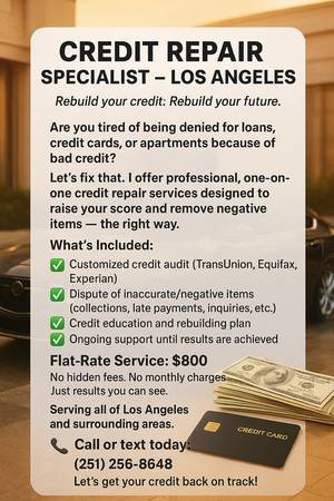 Fix Your Credit Fast and Start Fresh, Real Credit Repair in Los Angeles (Los Angeles) Fix Your Credit Fast and Start Fresh, Real Credit Repair in Los Angeles (Los Angeles)