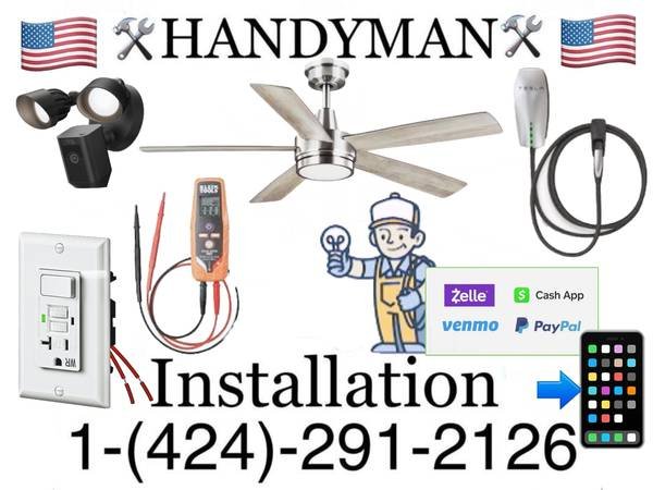 Affordable Handyman, Lighting, Dimmer Switches, Outlets, and Ceiling Fan Services Affordable Handyman, Lighting, Dimmer Switches, Outlets, and Ceiling Fan Services