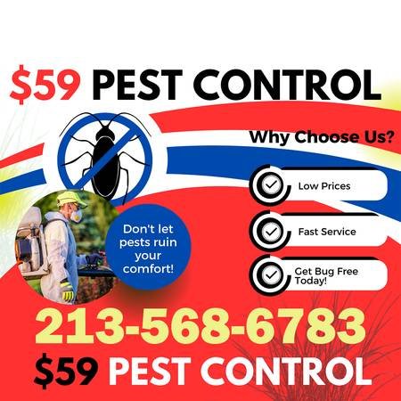 $59 Pest Control and Exterminator Services | Licensed Rodent Control (Los Angeles + ALL surrounding areas) $59 Pest Control and Exterminator Services | Licensed Rodent Control (Los Angeles + ALL surrounding areas)