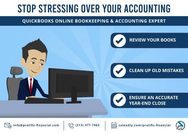 QuickBooks Bookkeeping Expert: Accounting, Payroll, Clean-Up/Catch-Up Services (West Hollywood, Los Angeles - DTLA, Koreatown, Hollywood) QuickBooks Bookkeeping Expert: Accounting, Payroll, Clean-Up/Catch-Up Services (West Hollywood, Los Angeles - DTLA, Koreatown, Hollywood)