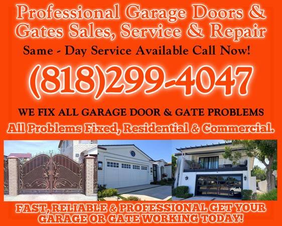 Garage Door Repair and Gate Repair – Call 818-299-4047 – Long Beach (LA County, SF Valley, Orange County, Riverside County) Garage Door Repair and Gate Repair – Call 818-299-4047 – Long Beach (LA County, SF Valley, Orange County, Riverside County)