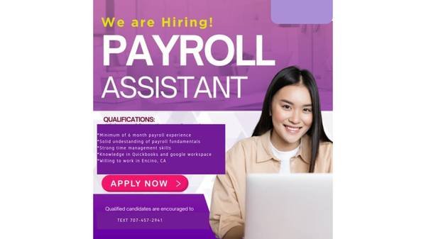 Office Clerk/Payroll Assistant (Encino)s