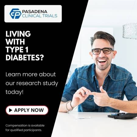 Earn up to $1,800 by Joining a Study for Type 1 Diabetes in Pasadenas