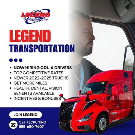 Now Hiring CDL-A Drivers for Cali to Utah Route - $0.60 CPM ($10,000 Retention Bonus)s